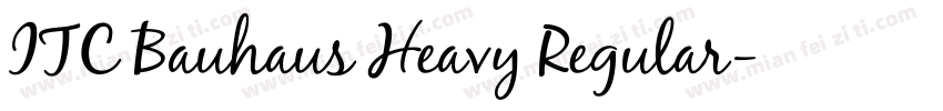 ITC Bauhaus Heavy Regular字体转换